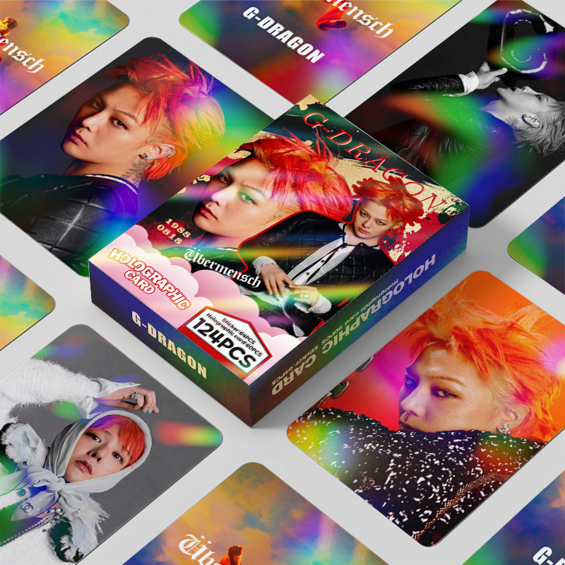 Hàng sẵn có 124 chiếc Laser Photocard BIGBANG Kwon Ji-Dragon Flash Card Star Photo Card Sticker Thẻ 