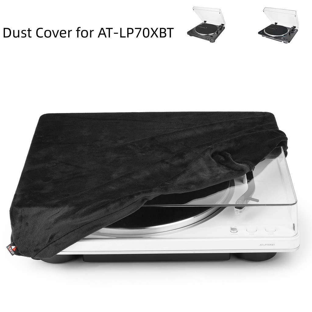 Vỏ bụi sang trọng mềm mại cho bàn xoay AT-LP70XBT, dây rút đàn hồi Phụ kiện tay áo bảo vệ chống bụi