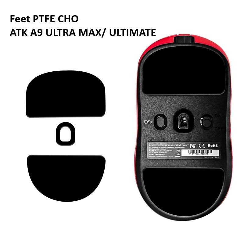 Tấm feet chuột PTFE Cho Chuột ATK A9 | A9 SE | A9 PLUS | A9 PRO | A9 ULTRA | Ultra max | ULTIMATE ..