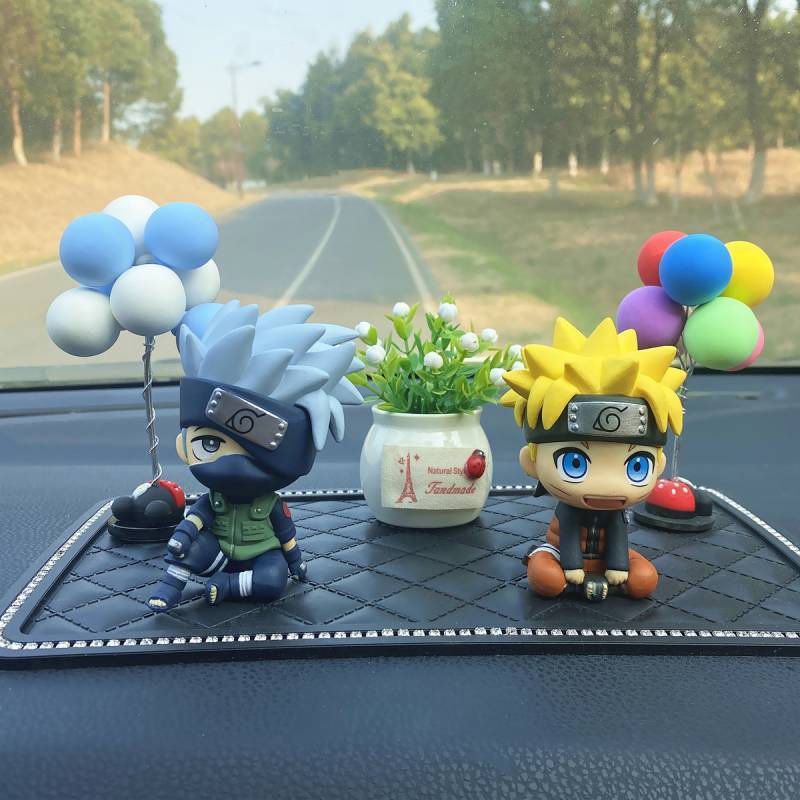 Personalized Creative Naruto Anime Garage Kits Car Decoration Car Accessories Naruto Kakashi Car Dol
