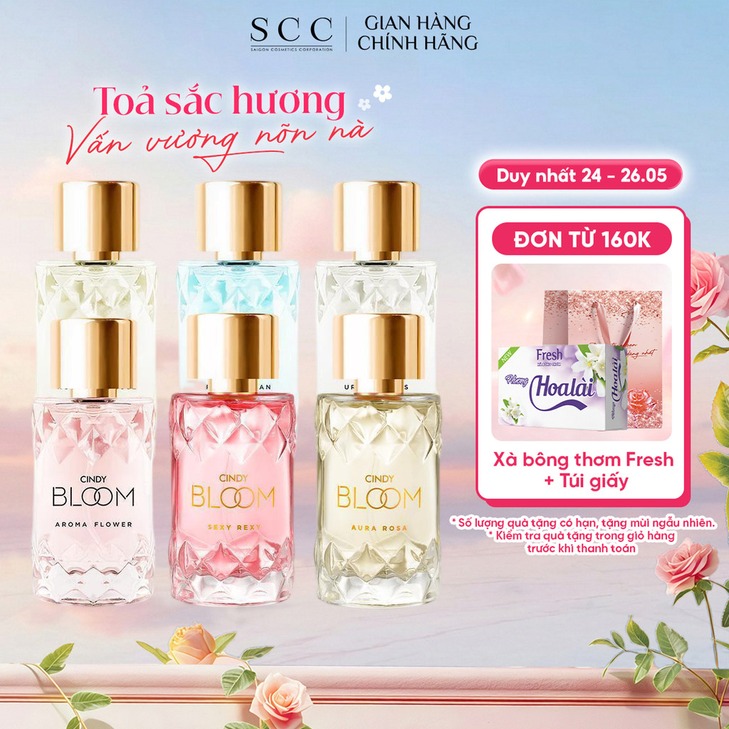 Nước Hoa Nữ CINDY BLOOM Hương Thơm Nữ Tính Ngọt Ngào, Lưu Hương Lâu Chai 30ml