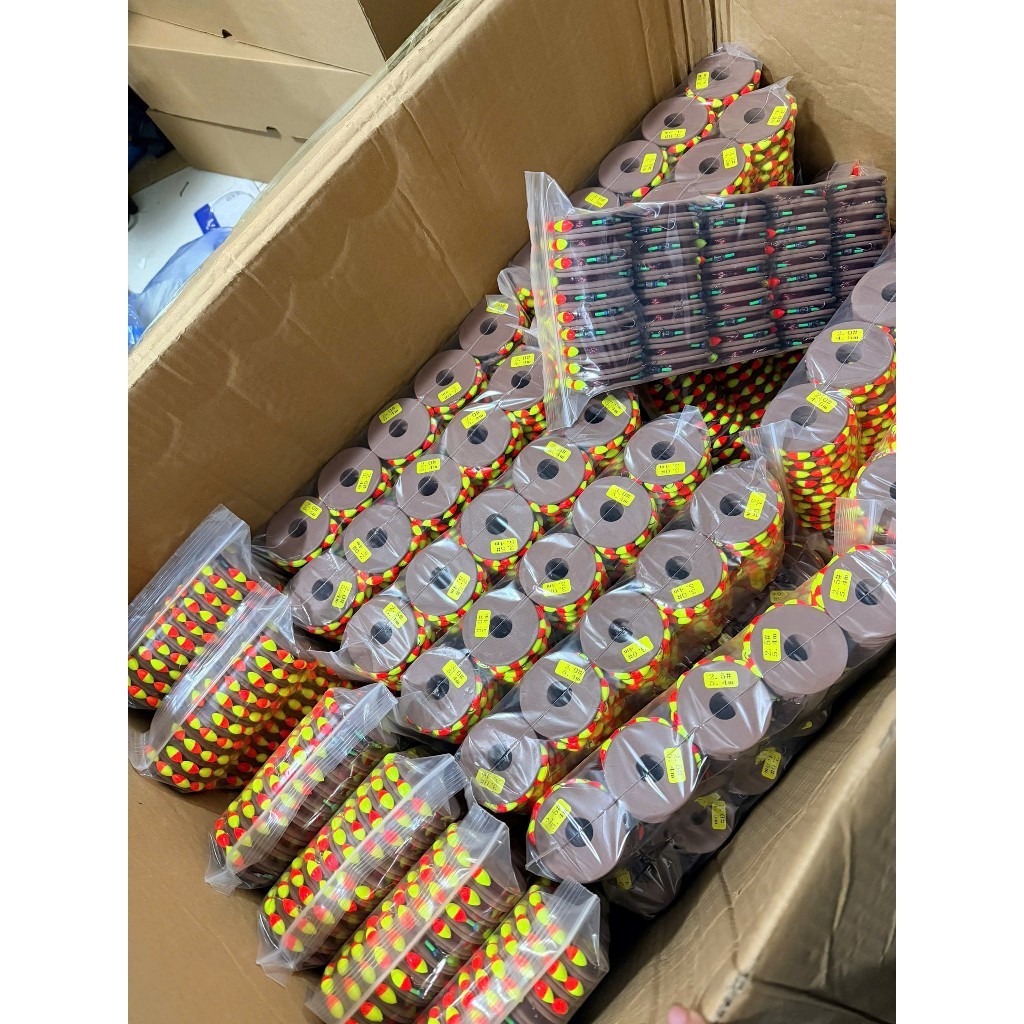 [ COMBO 5 ] Bộ Trục Buộc Sẵn đủ phao trục thẻo lưỡi trì câu đài chặn to 3m6 -4m5 - 5m4 -6m3 câu cá n
