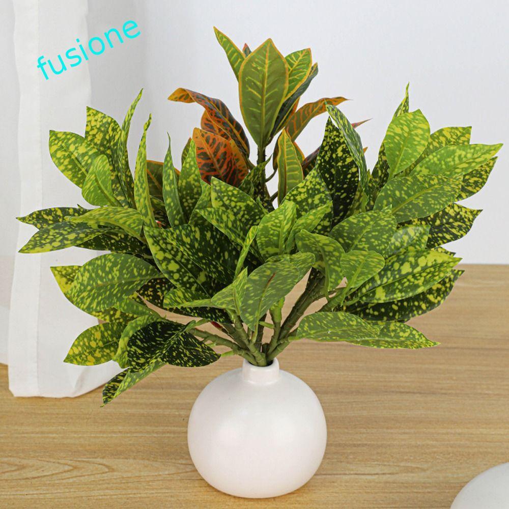 Cây Banyan Nhiệt Đới FUSIONEDGE, Cây Ficus Nhân Tạo 35 Lá Nhựa, Cây Xanh Sống Động Như Thật Lớn Cây 