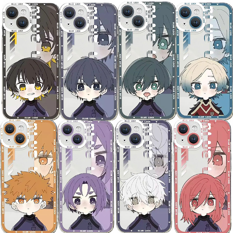 Anime Blue Lock Rin Itoshi Isagi Yoichi Michael Kaiser Dành Cho Iphone 16E 6 6S 7 8 Plus SE 2 3 4 X 