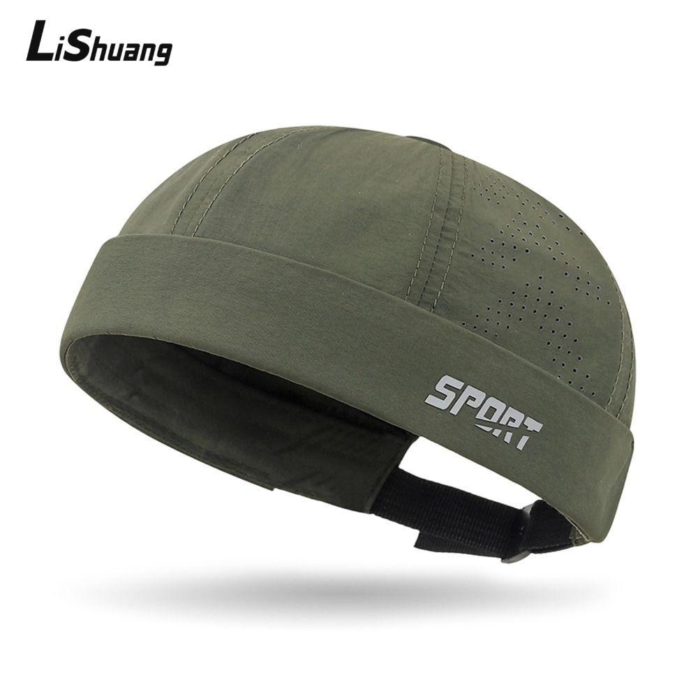 LISHUANG Beanie Street Hat, Lưới thoáng khí mùa hè vành Docker Cap, Thời trang cổ điển Hip Hop Vinta