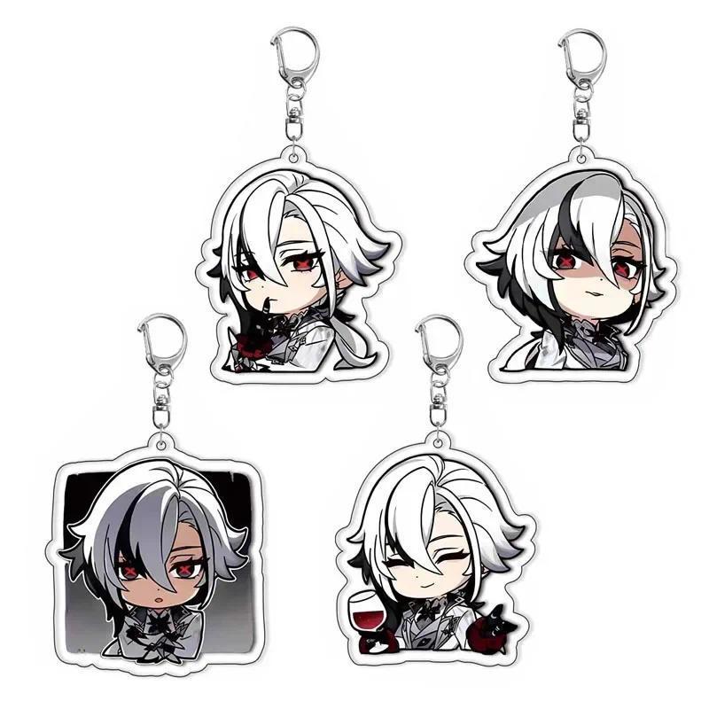 Game YUAN SHEN Arlecchino Anime Hoạt hình Figure  lic Mặt treo Móc khóa Móc khóa s Cosplay  Fan CV2