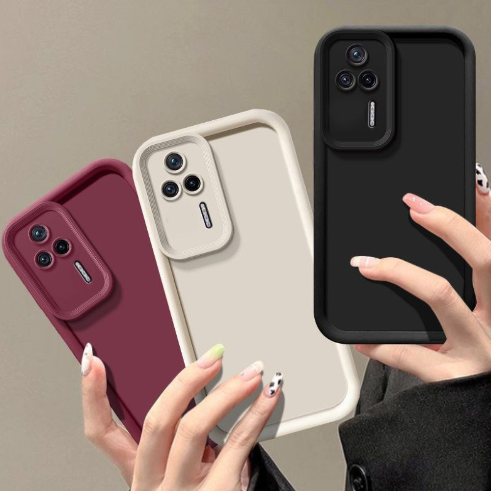Dành Cho Redmi K60e Ốp lưng Redmi K60E Vỏ Silicon Màu Trơn Chống Sốc 22122RK93C Ốp Lưng TPU Mềm