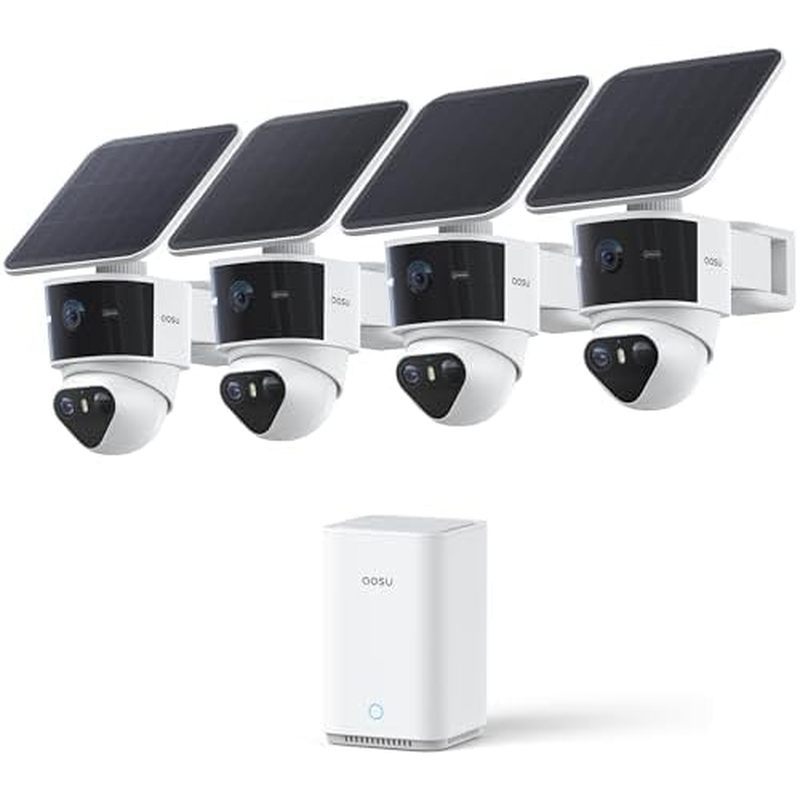 Local AI Storage Cam 3K 360° Camera không dây Blind T2 chạy bằng con người, xe rộng ngoài trời, aosu