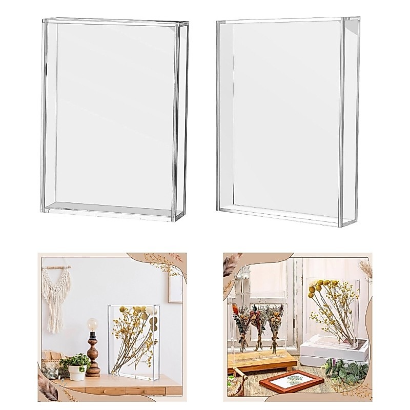 GOO Shadows Box Frame Memory Display Case Picture Frames Case cho hoa khô