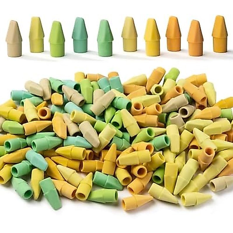 Mr. Pen- Pencil Toppers, 120 Pack, Blue Shades, Pencil Top Eraser Caps