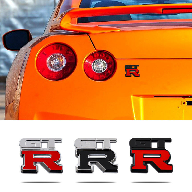 Nhãn Dán Xe GTR Thích Hợp Cho gtr Sửa Đổi 3D Kim Loại Cá Tính GTR Logo Xe Đuôi Logo Miếng Dán Thân C