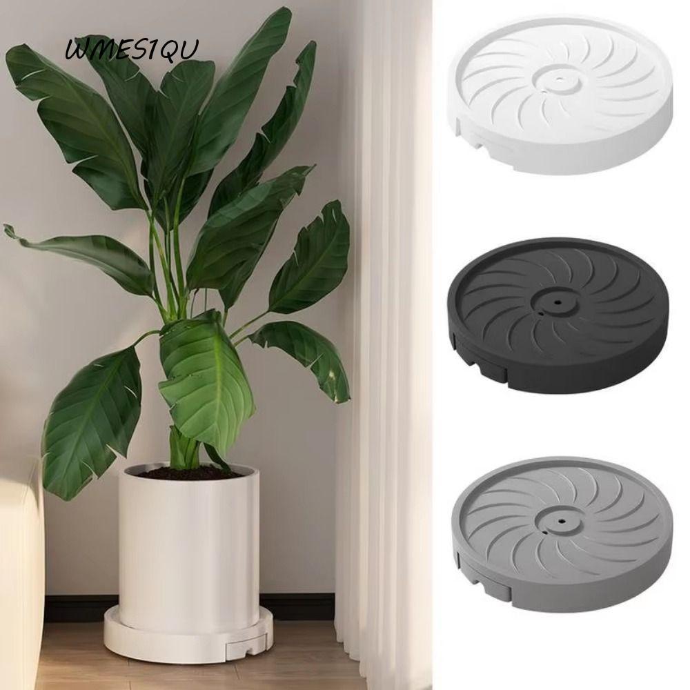 Đế lăn cây WMES1QU, Khay đựng hoa lăn tròn 4 bánh xe dày, chịu lực cao chất lượng cao có khay thoát 