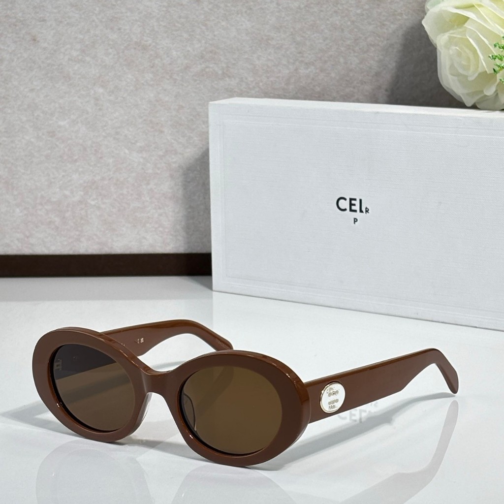 VKKM CEL* New women's fashion sunglasses, small round stylish casual glasses, driving sunglasses CL4