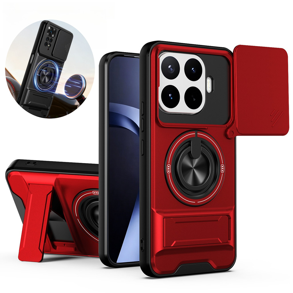 Dành cho Xiaomi 17T Pro / Xiaomi 15T Pro / Mi 14T 15 Pro 360°Vòng xoay Giá đỡ từ tính Tấm bảo vệ Cam