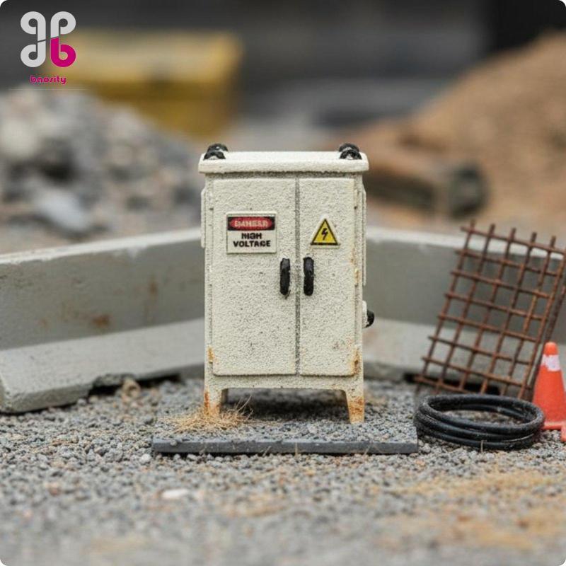 [Baosity] Mini Scene Prop 1 64 Quy mô Tủ điện thực tế Diorama Power Box để trang trí bố trí mô hình