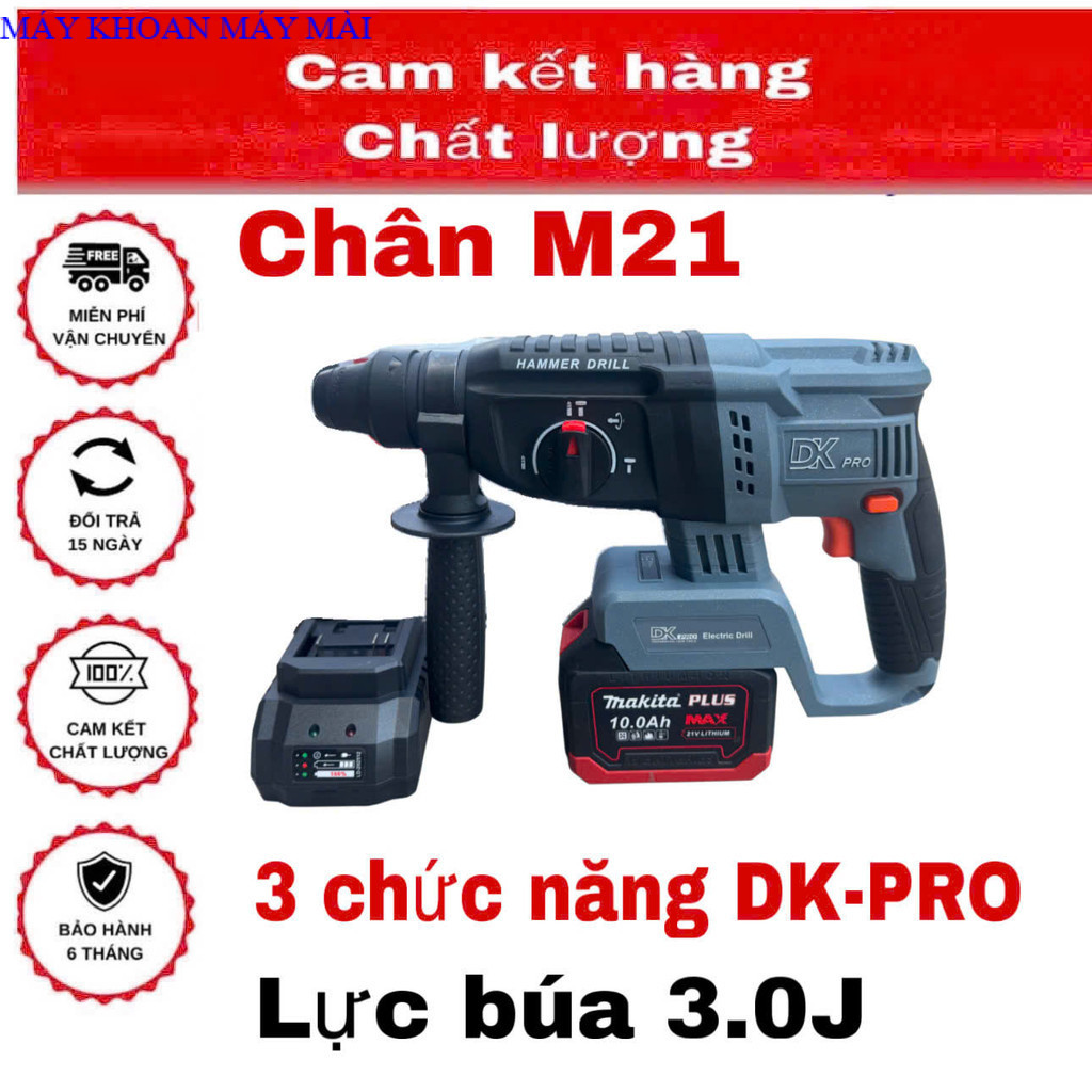 Máy Khoan Bê Tông  DK-PRO DK2268 3 Chức Năng Khoan- Búa-Đục MAYKHOANMAYMAI