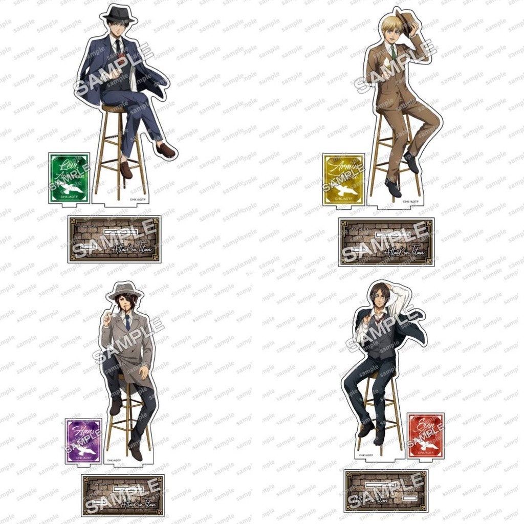 Mô Hình Acrylic Attack on Titan | Standee Eren, Mikasa, Levi, Erwin | Quà Tặng Anime