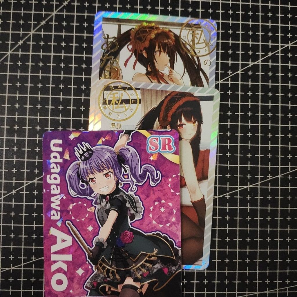 Bộ đồ ngủ Crazy Three Dating Battle Tokisaki Crazy Three Gilding Color Flashing Pair Card 58 * 88mm