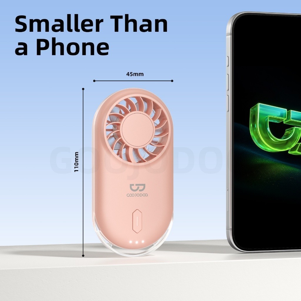 GOOJODOQ Quạt cầm tay Mini cầm tay Quạt làm mát bỏ túi siêu mỏng có thể sạc lại cho trẻ em đi học | BigBuy360 - bigbuy360.vn