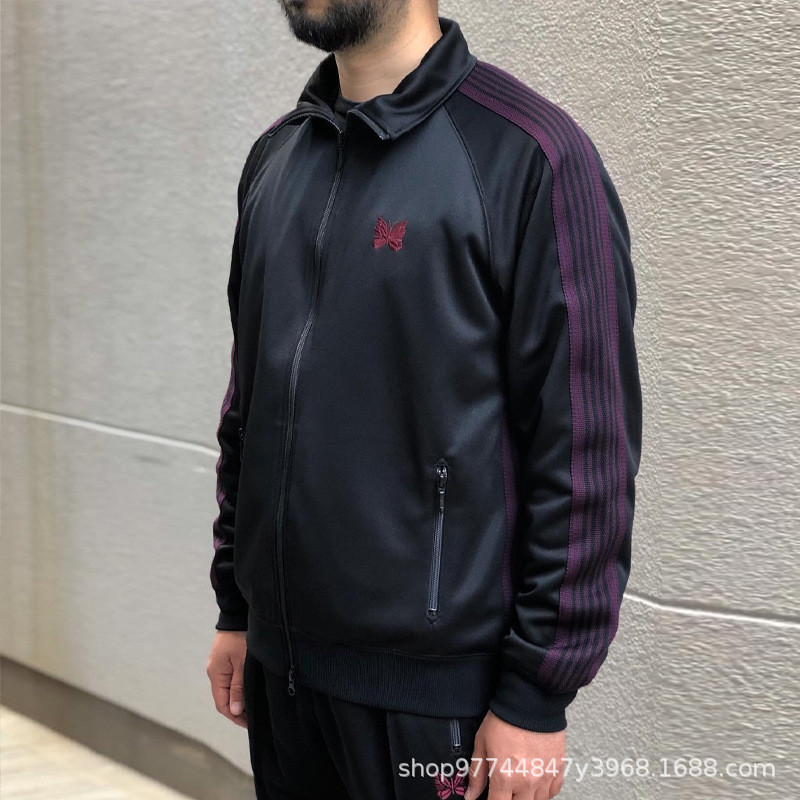 Needles Joint Name417Limited Edition Embroidered Casual Jacket Campus Style Sports Coat