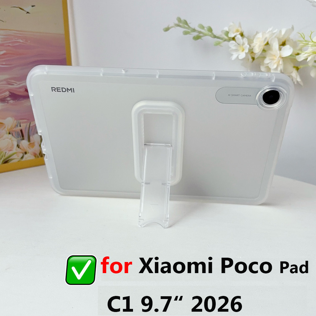 Ốp lưng TPU mềm có giá đỡ điều chỉnh cho Xiaomi Poco/Redmi/Pad X1 11.2", Pad 2 SE 9.7", Pad 8/7 Pro/