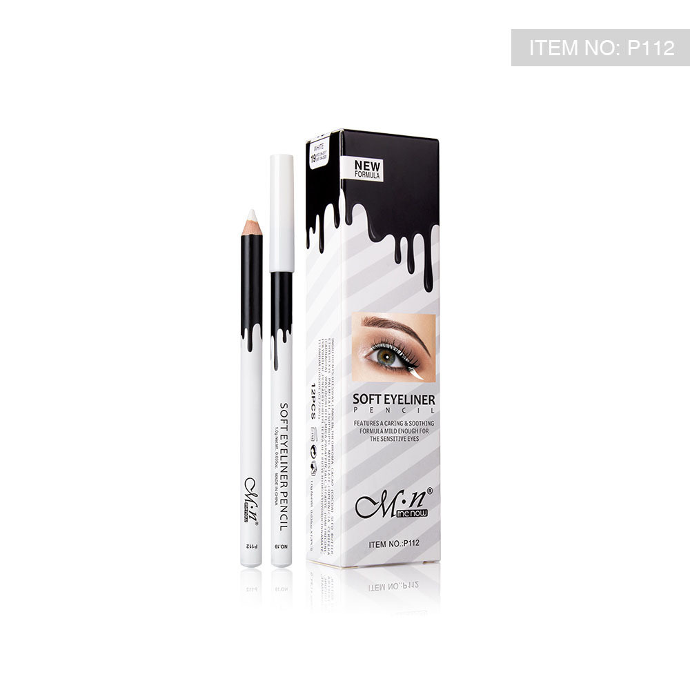 Menow Menow Menow P112 Gỗ Cực Trắng Nằm Tơ Kẻ Mắt Bán Chạy Mở Góc Mắt Nữ Mí Xuống Mịn Chống Thấm Nướ