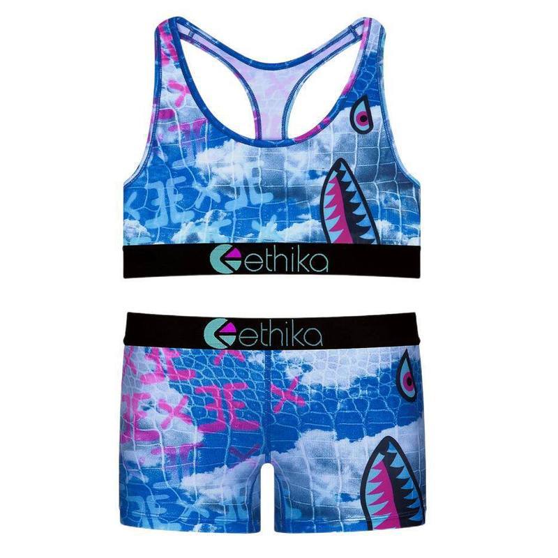 Ethika In Hình Lưng Đẹp Thể Thao Quần Lót Áo Ngực Bộ Áo Vest Nữ Phong Cách Đẩy Lên Không Vòng Thép G