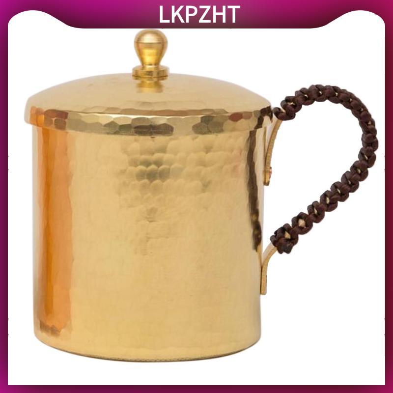 Moscow Mule Cup Cốc Trà Cà Phê Bia Uống Có Nắp Đồng 350ml