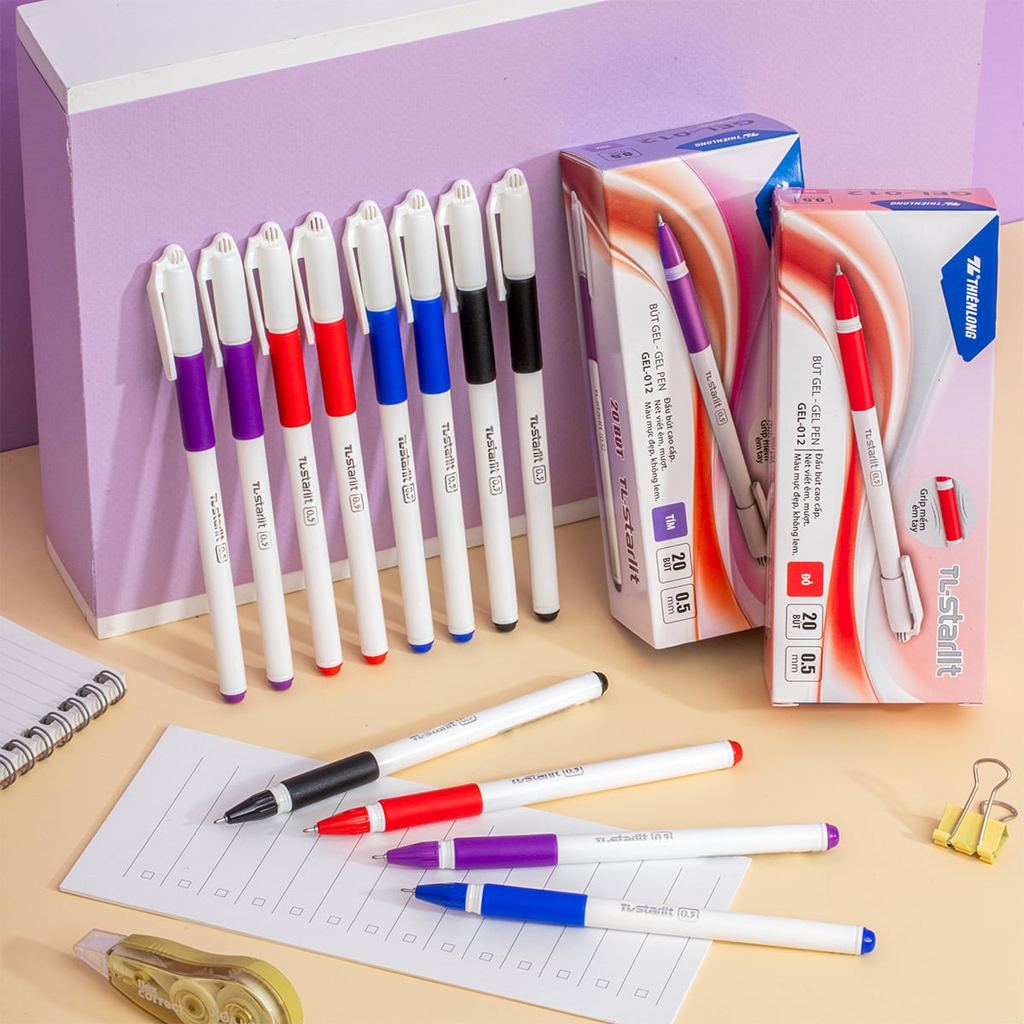Combo 20 cây Bút Gel Thiên Long GEL-012  nét viết trơn mượt