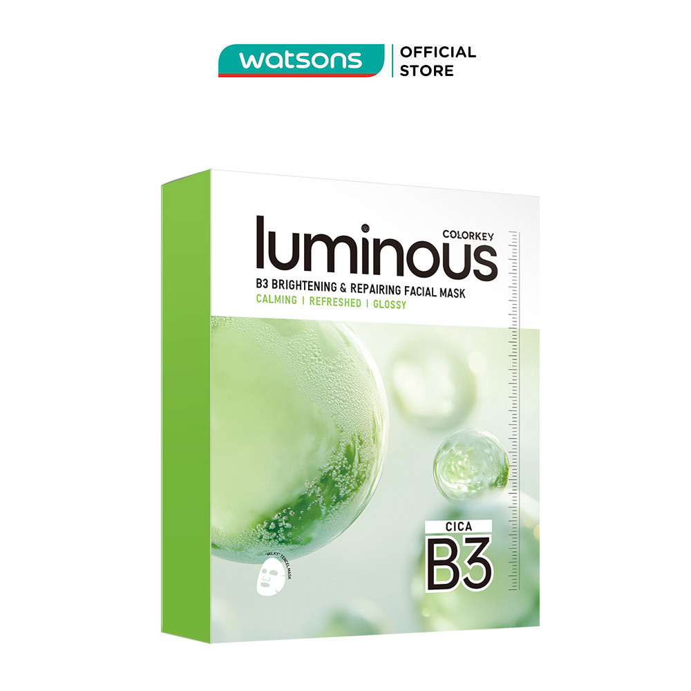 Mặt Nạ Phục Hồi Và Sáng Da B3 Colorkey Luminous B3 Brightening & Repairing Facial Mask 30ml x 10pcs