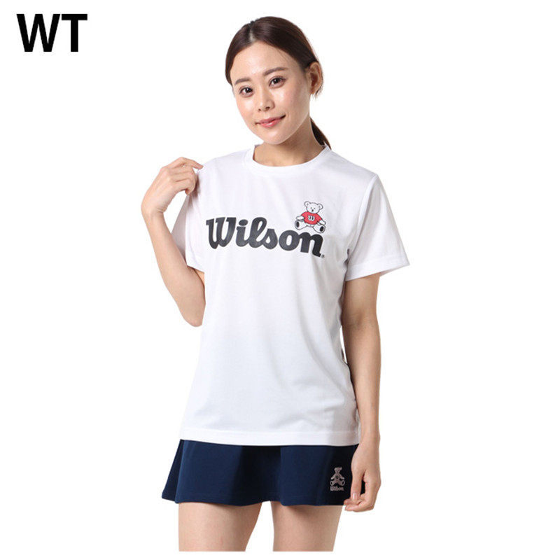 Bán Phong Cách Mới Nhật Bản Chính Hãng Daigou WILSON WILSON Cầu Lông / Áo Tennis Tay Ngắn Chính Hãng