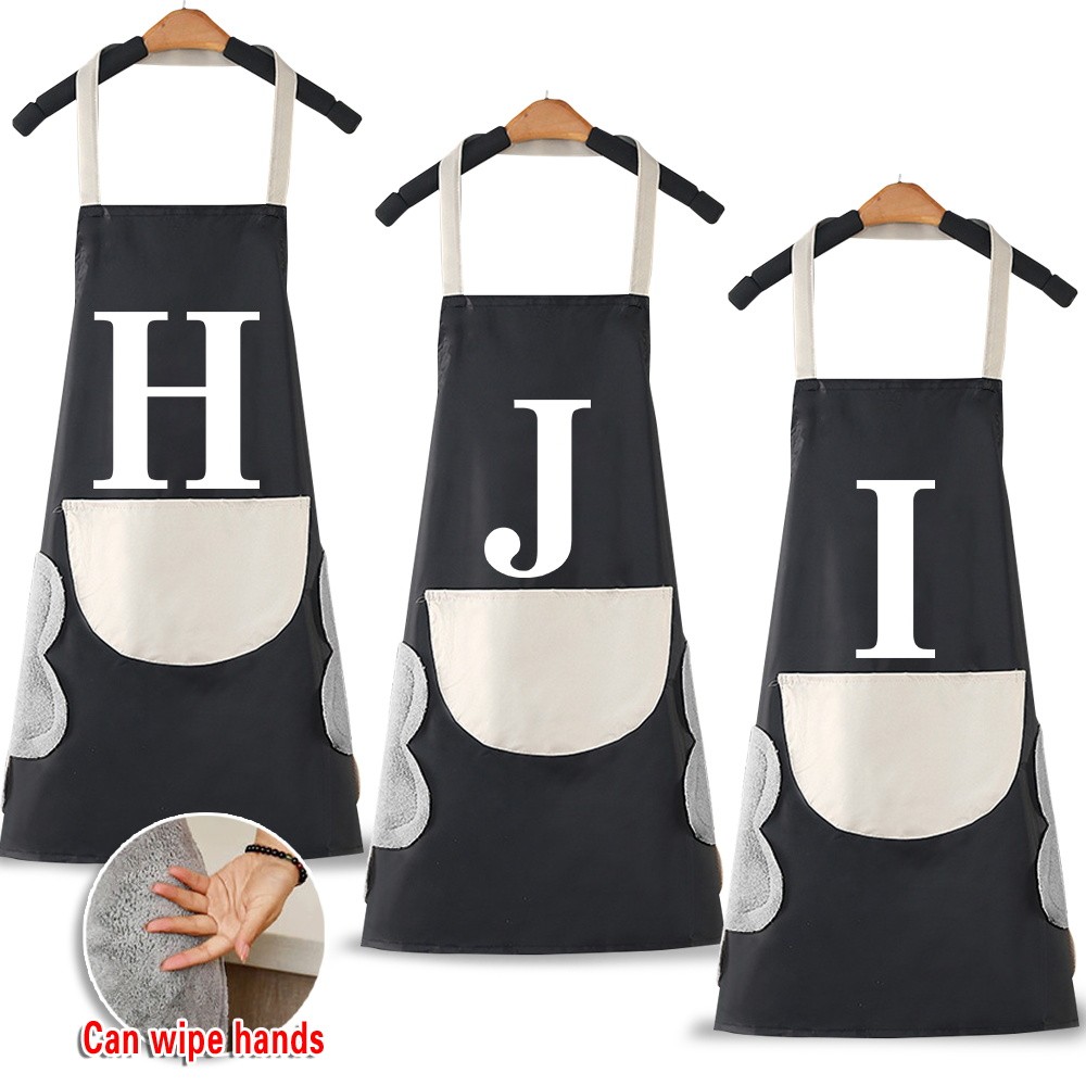 Apron Kitchen Apron Fashion Water Proof With Pocket Chef Apron  White Series