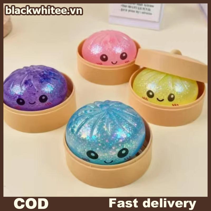 BWHTE Kawaii Rainbow Bánh bao Squishies Quá khổ 1 cái Đồ chơi bóp giác quan Phục hồi chậm Giảm căng 