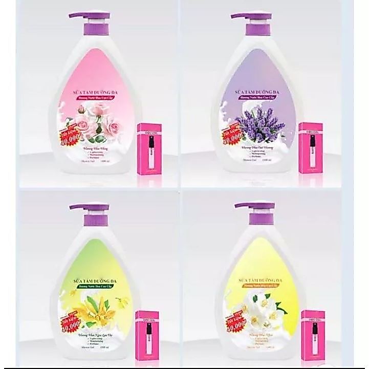 Sữa Tắm Miracle Hương Hoa Hồng , Hoa Oải Hươg - NHẸ NHÀNG, QUYẾN RŨ (1 LÍT)