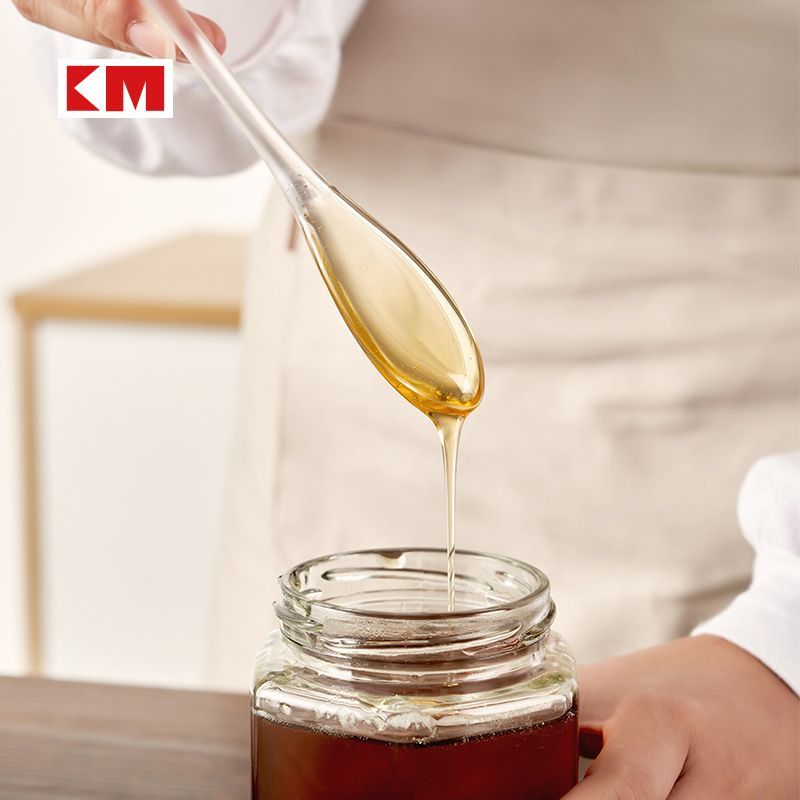 Dessert long-handled jam spoon, seasoning mixing spoon, Japanese coffee stirring honey spoon, transp