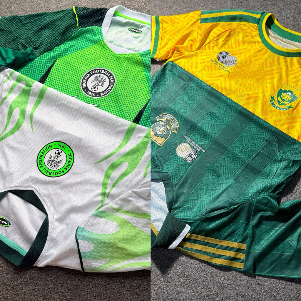 * Người hâm mộ Player X * 2026 Áo đấu Nam Phi Nigeria Jersi World Cup Châu Phi Jersey