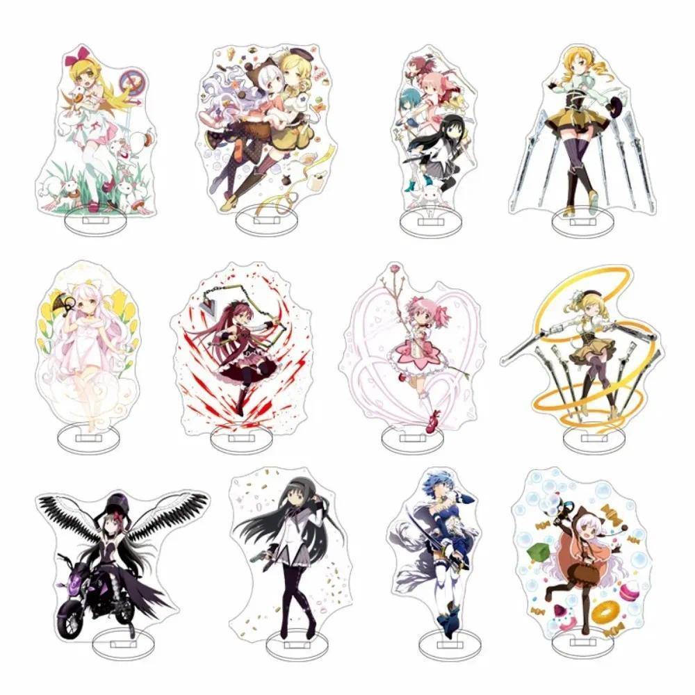 Anime Puella Magi Madoka Magica Girl Acrylic Stand Up Cosplay Akemi Homura Mami Tomoe mô hình stande