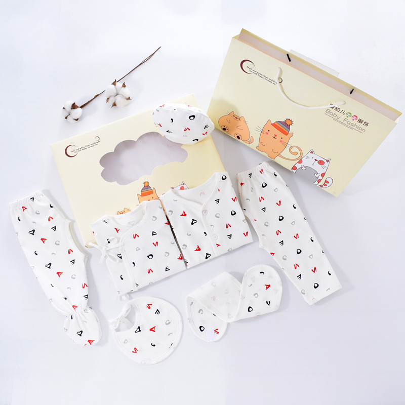 Quần Áo Sơ Sinh Hộp Quà Tặng Cho Bé Tháng Mười-tháng Ba Bé Monk Quần Áo Quần Lót Cotton Nguyên Chất 