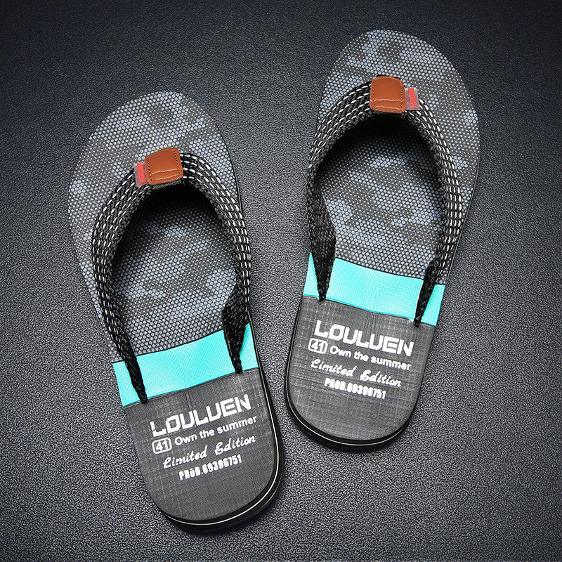 Nam Flip-Flops Chống Trơn Trượt Bên Ngoài Mặc Flip-Flops Nam Ngoài Trời Giày Đi Biển Dép Dép J26.06.
