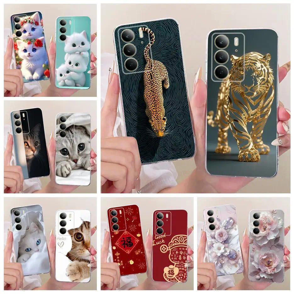 Dành Cho Realme C71 Ốp Lưng RMX5303 Cool Leopard Tiger Painted Cover Soft Slim Phone Case Cho Realme