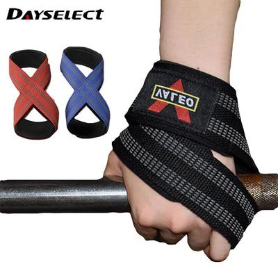 DAYSELECT 1 Miếng Dây Đeo Hỗ Trợ Thể Thao Thể Dục 8 Hình Chống Trơn Trượt Kéo Lên Tay Cầm Sức Mạnh Dây Đeo Tay