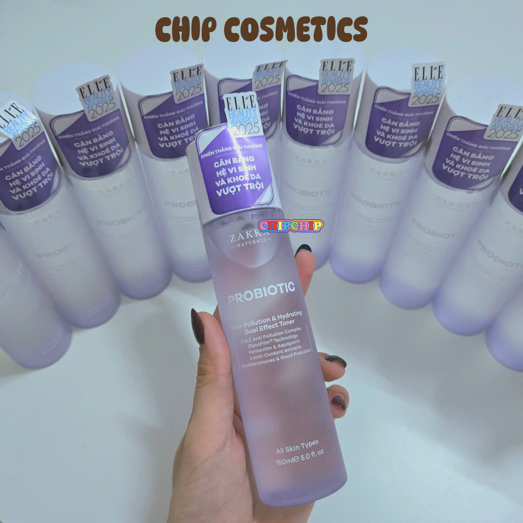 Toner Chứa Probiotic Làm Sạch Da Khỏi Bụi Bẩn Ô Nhiễm  Zakka Naturals 150ml