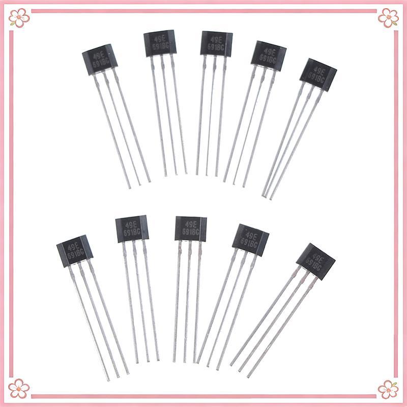 (COD) 10 chiếc Cảm biến Hall element 49E OH49E SS49E Cảm biến tuyến tính Hall