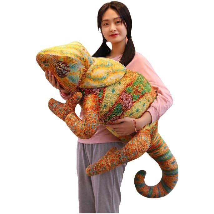 Mô phỏng Đồ chơi nhồi bông Chameleon, Đồ chơi thú nhồi bông Chameleon Thằn lằn, Búp bê sang trọng Ig