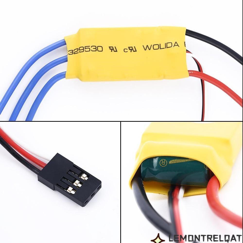 Bộ điều khiển tốc độ LEMONTRELQAT, Đầu chuối T Plug XT60 RC Phần ESC Động cơ không chổi than, Thuyền