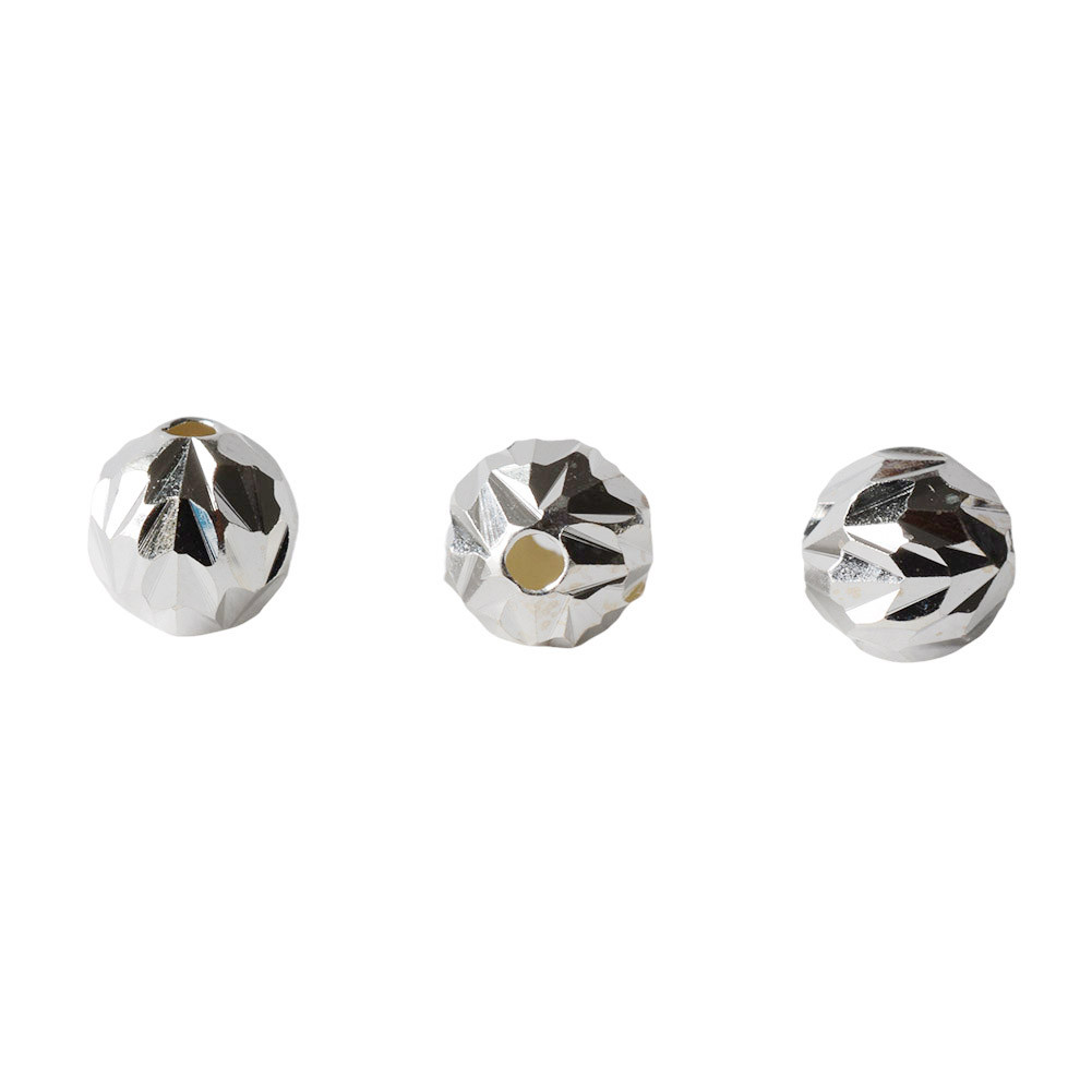 Ag925 S925 Bạc Xe Ô Tô Hoa Mặt Hạt DIY Vòng Cổ Vòng Tay Hạt Tròn Miếng Đệm Hạt Rời Hạt Bạc Phụ Kiện
