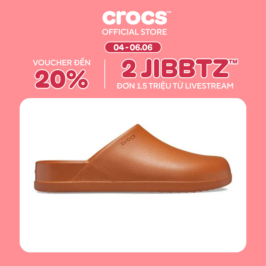 Giày Clog Unisex Crocs Dylan - Cognac - 209366-21N