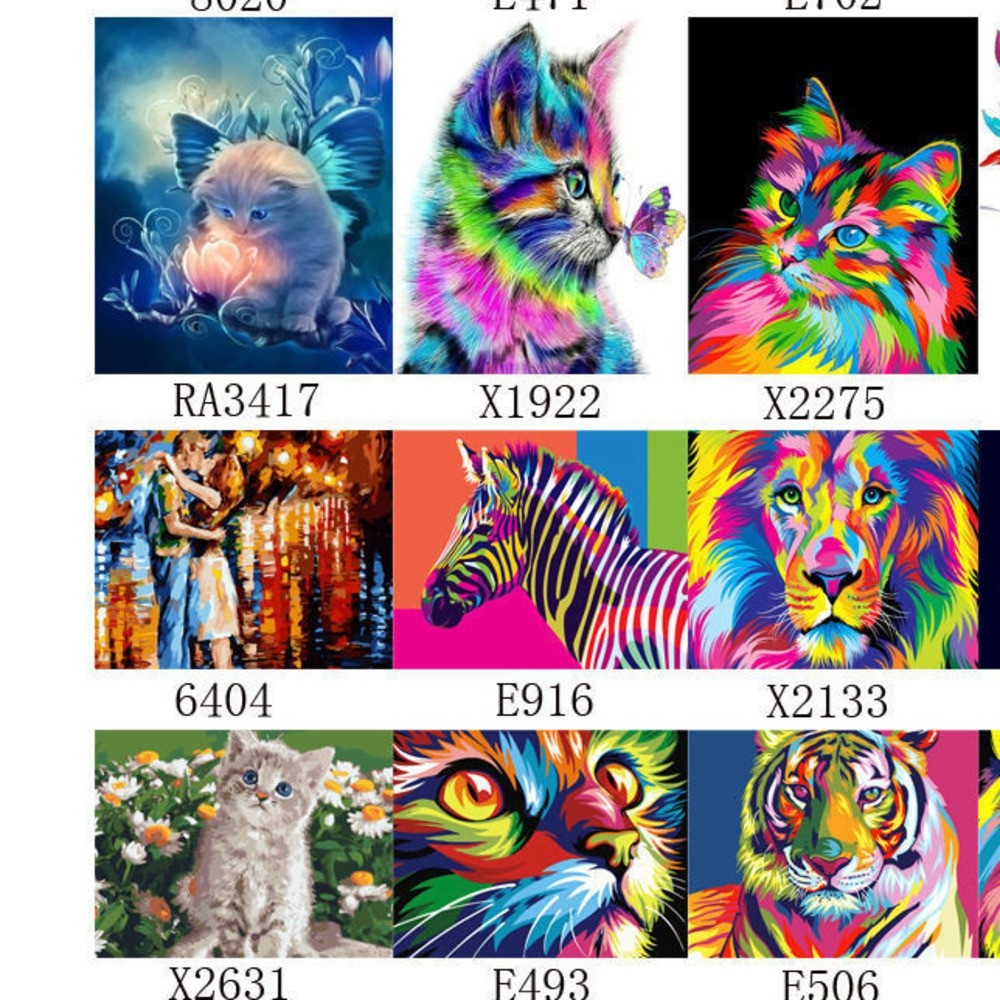 DaDa Art DQ3 Animal 40x50cm tranh sơn dầu tự làm theo số rừng seeriedeeer e471 cáo PA4