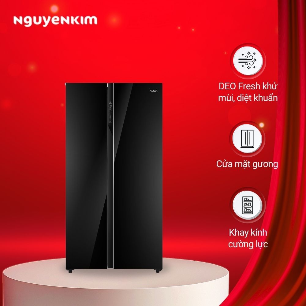 Tủ lạnh AQUA Inverter 602 Lít AQR-IG696FS (GB)