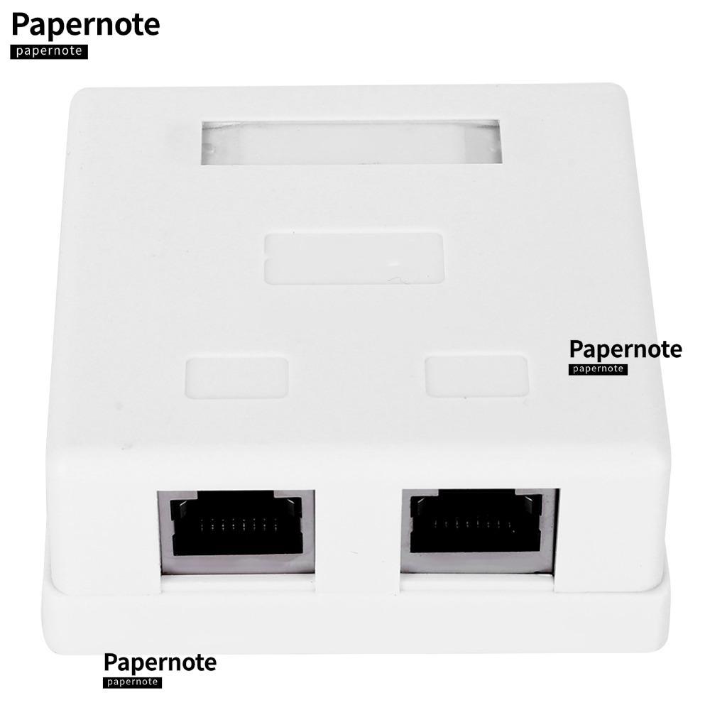 Hộp gắn bề mặt GIẤY, RJ45-8P8C có ốc vít và băng keo hai mặt Hộp gắn RJ45-8P8C, Bộ chuyển đổi kết nố